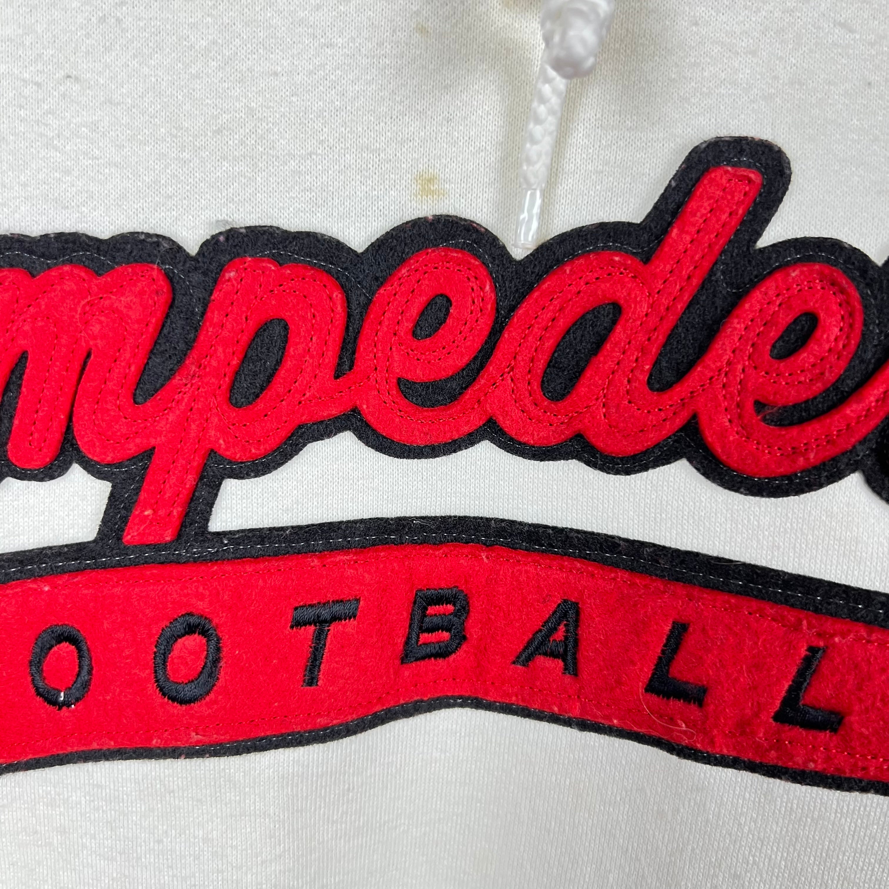 Vintage Starter CFL Calgary Stampeders Script Logo Hoodie Red/White