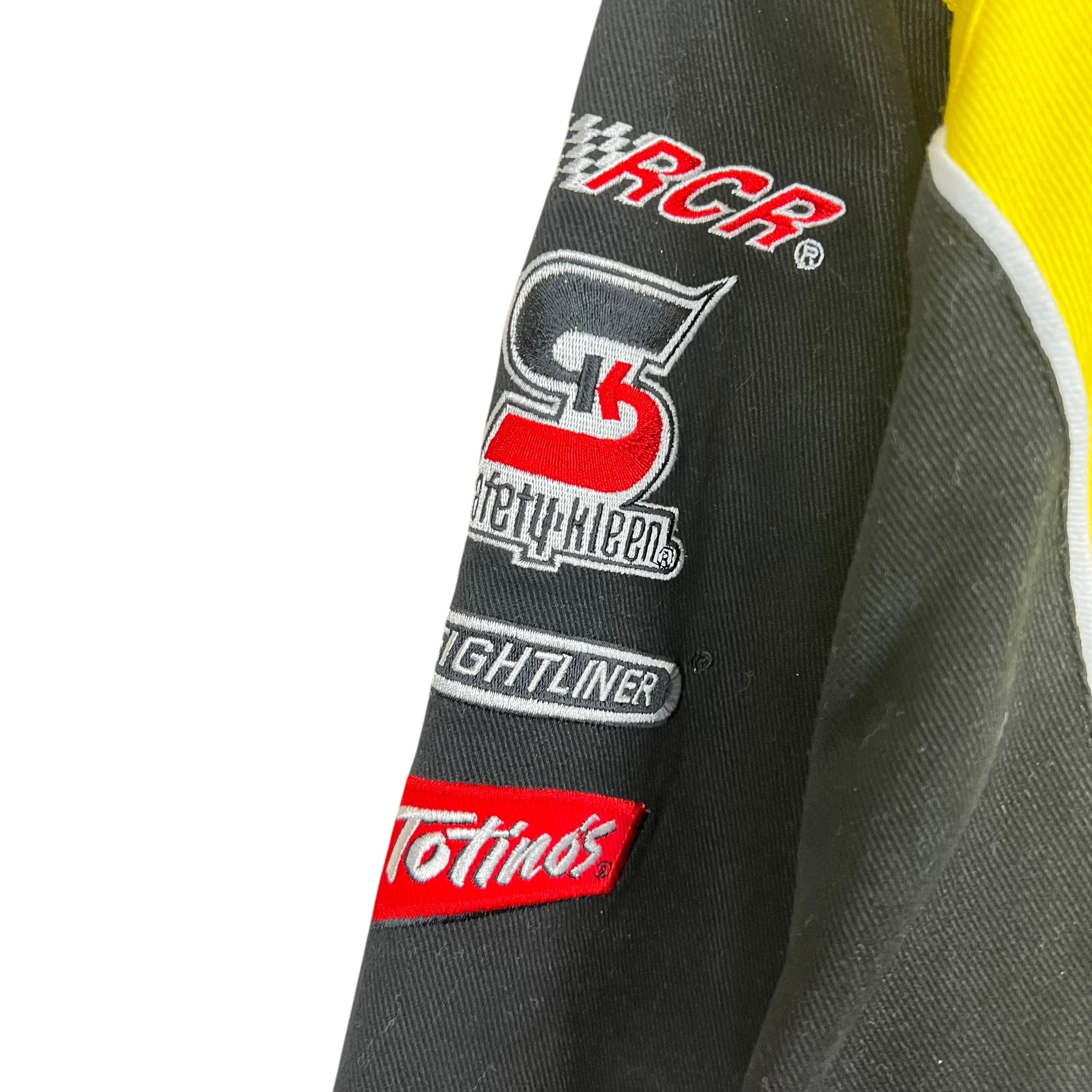 Vintage Chase Authentics NASCAR Clint Bowyer Cheerios Racing Jacket Yellow