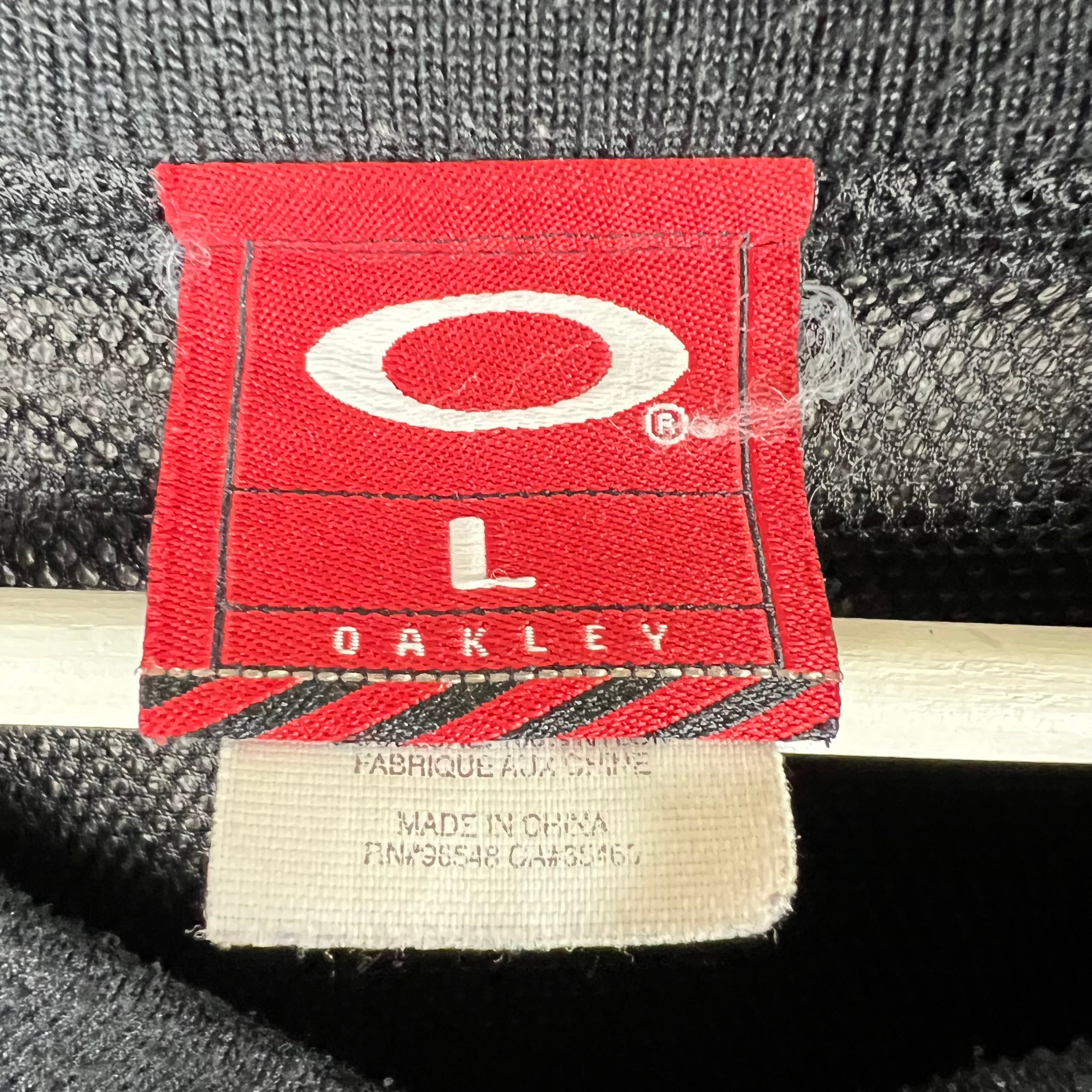 Vintage Oakley V-Neck Pullover Jacket Black