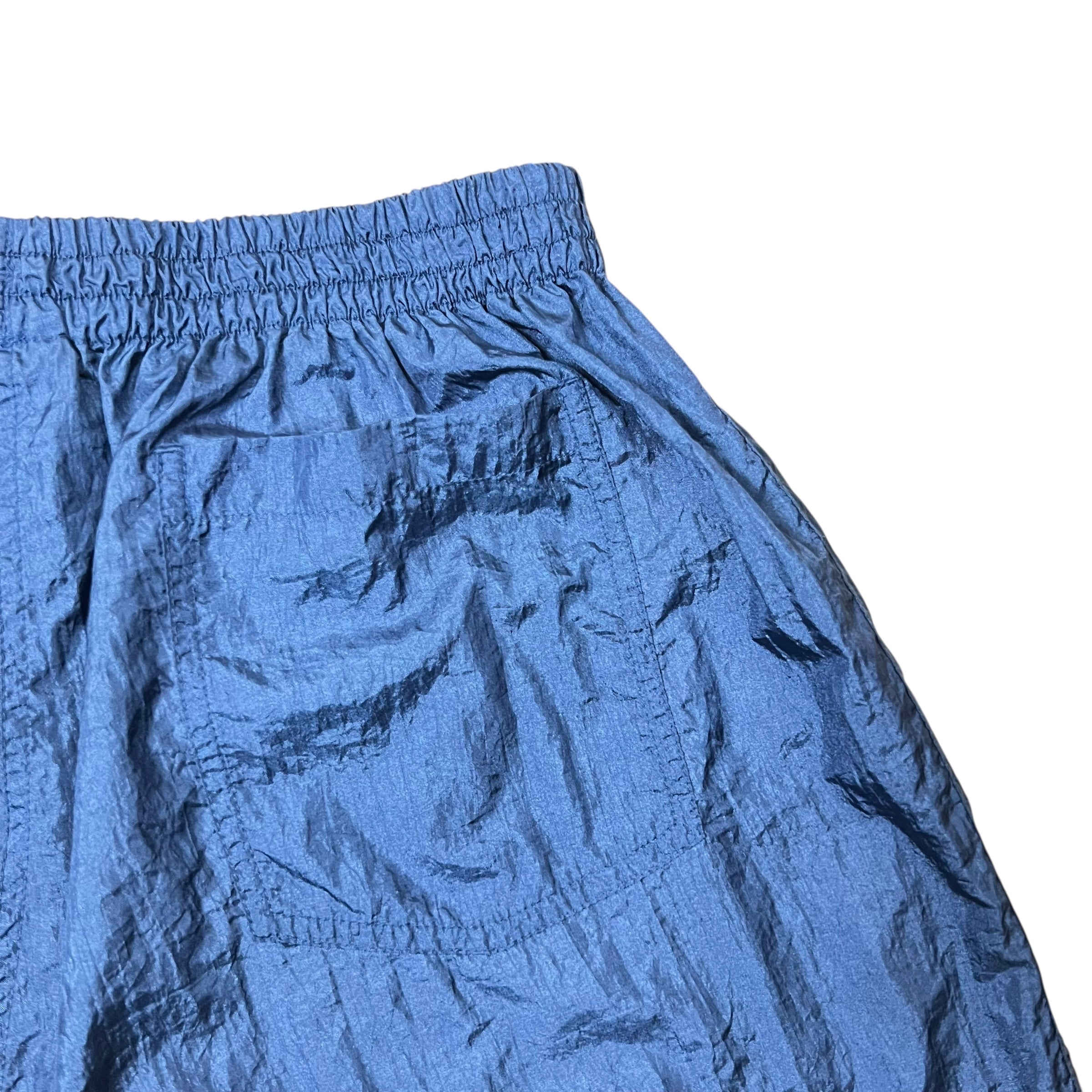 Vintage Umbro Spellout Nylon Shorts Blue/Gold