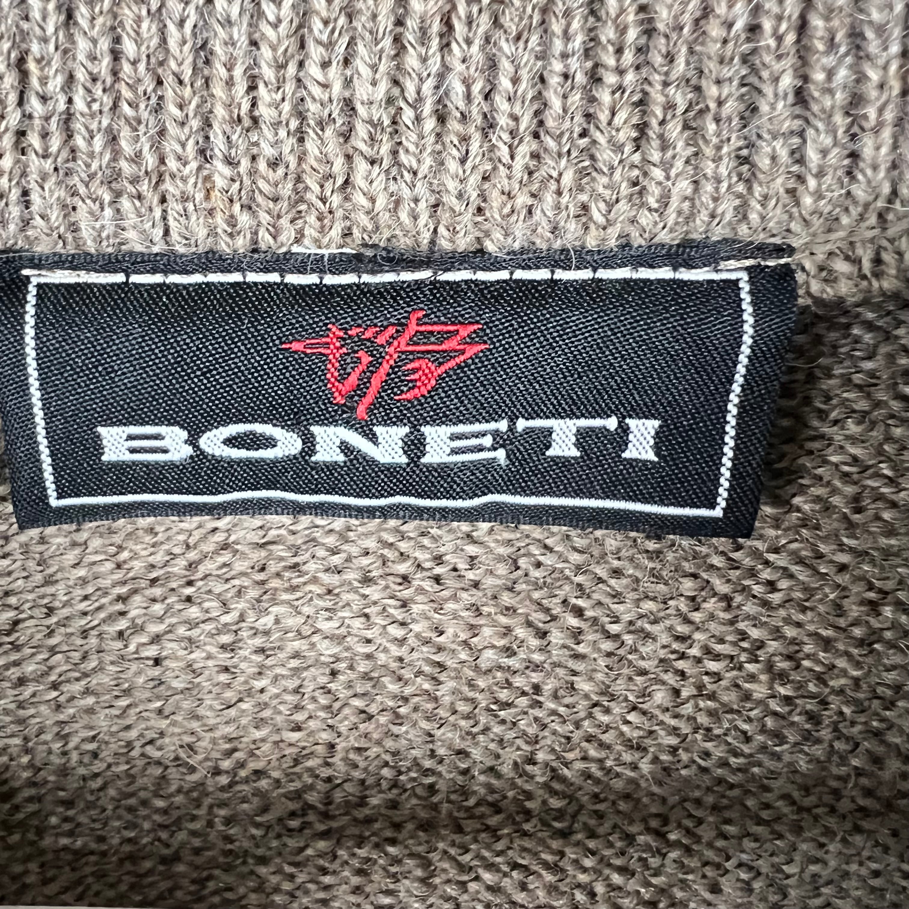 Vintage Boneti 3D Design Knit Brown