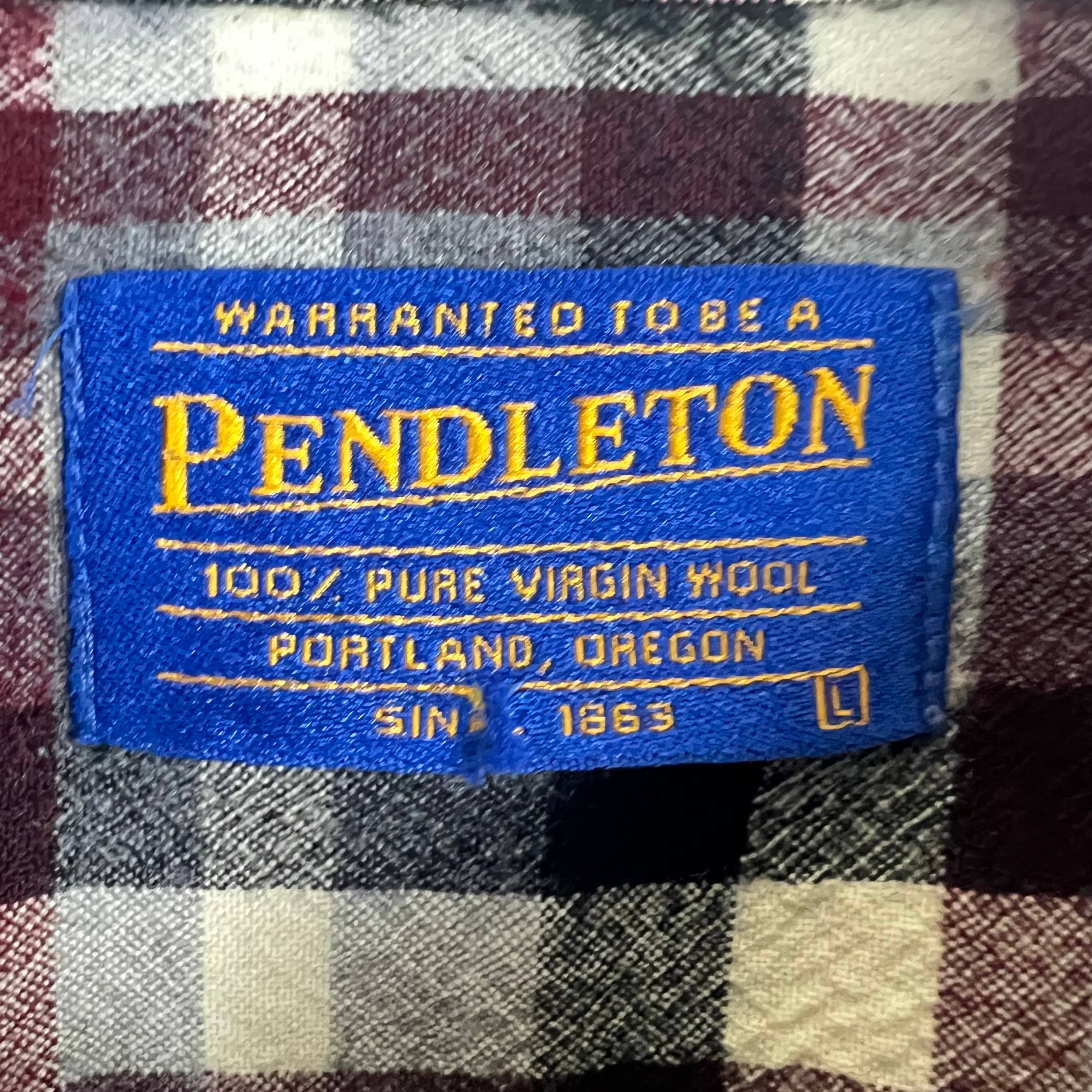 Vintage Pendleton Canterbury Wool Button Up Plaid