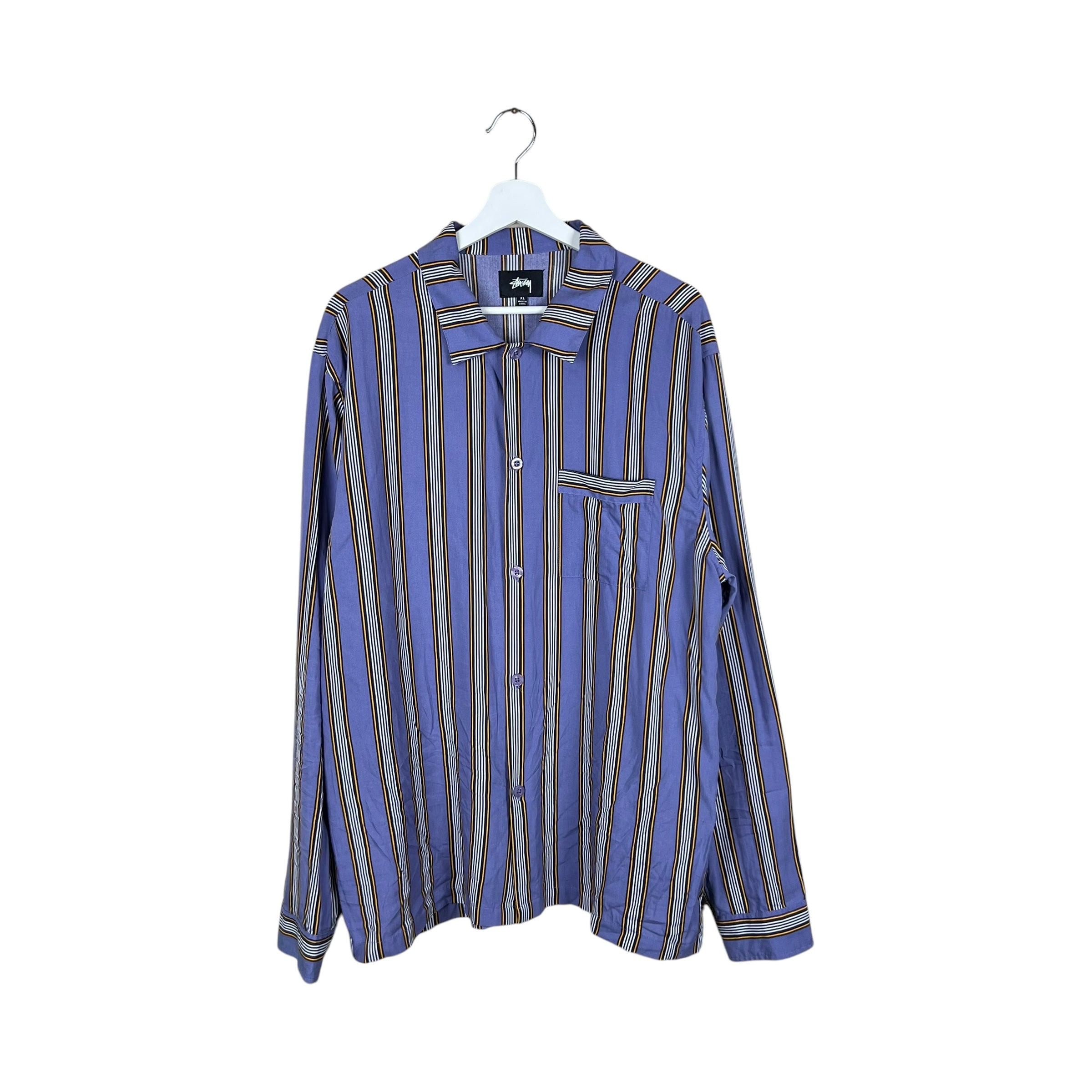 Stussy Cove Striped Shirt Lavender