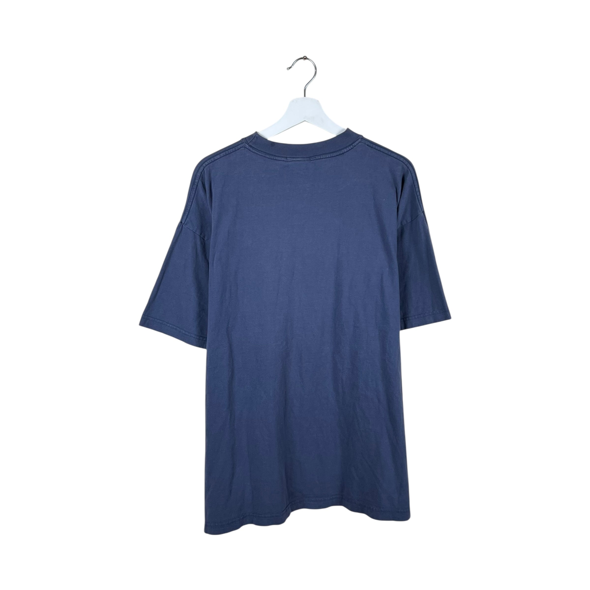 Vintage Peanuts Snoopy Motorcyle Tee Light Navy