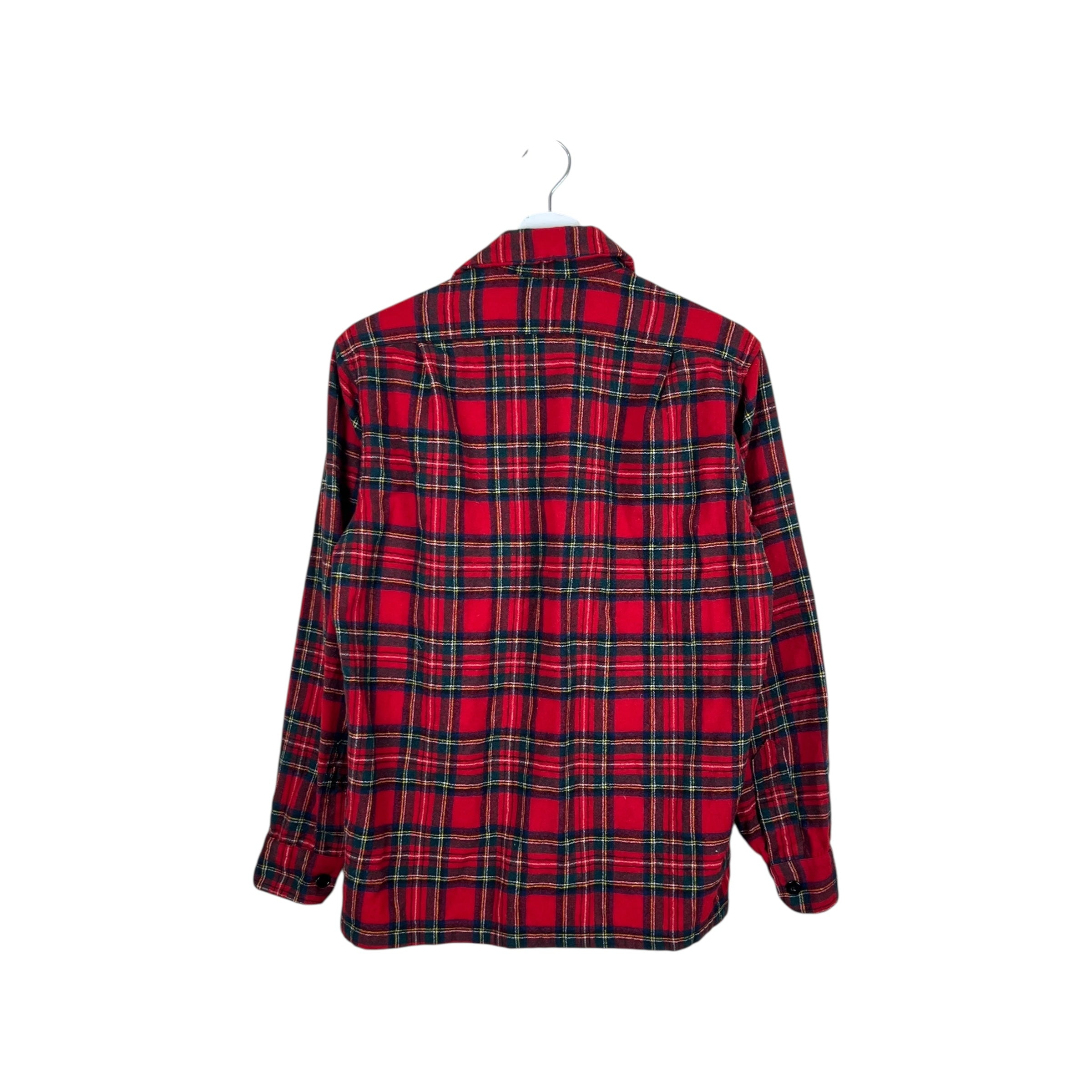 Vintage Pendleton Plaid Button Up Shirt Red