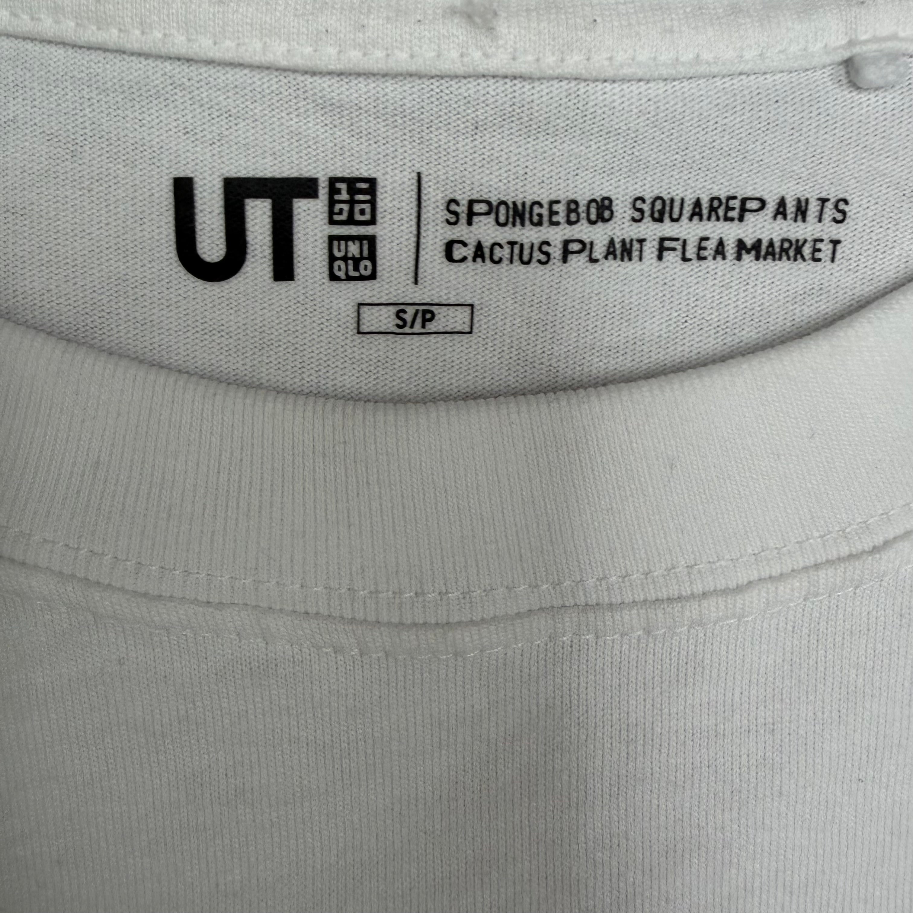 Cactus Plant Flea Market x Uniqlo x SpongeBob SquarePants Graphic Tee White