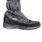 Coach Theona Jacquard Rabbit Fur Winter Boots Black