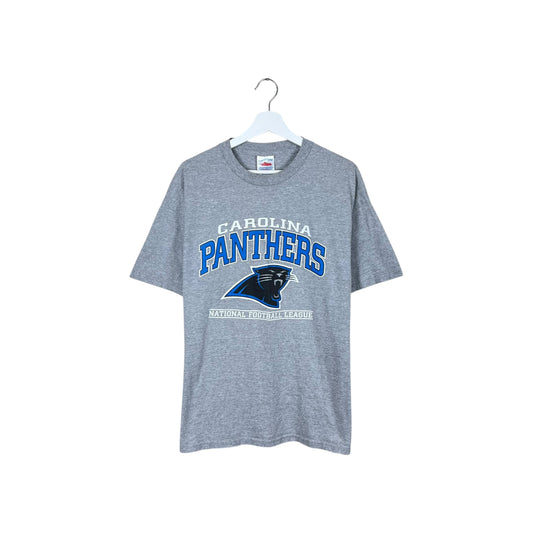Vintage NFL Carolina Panthers Arch Logo Tee Heather Grey