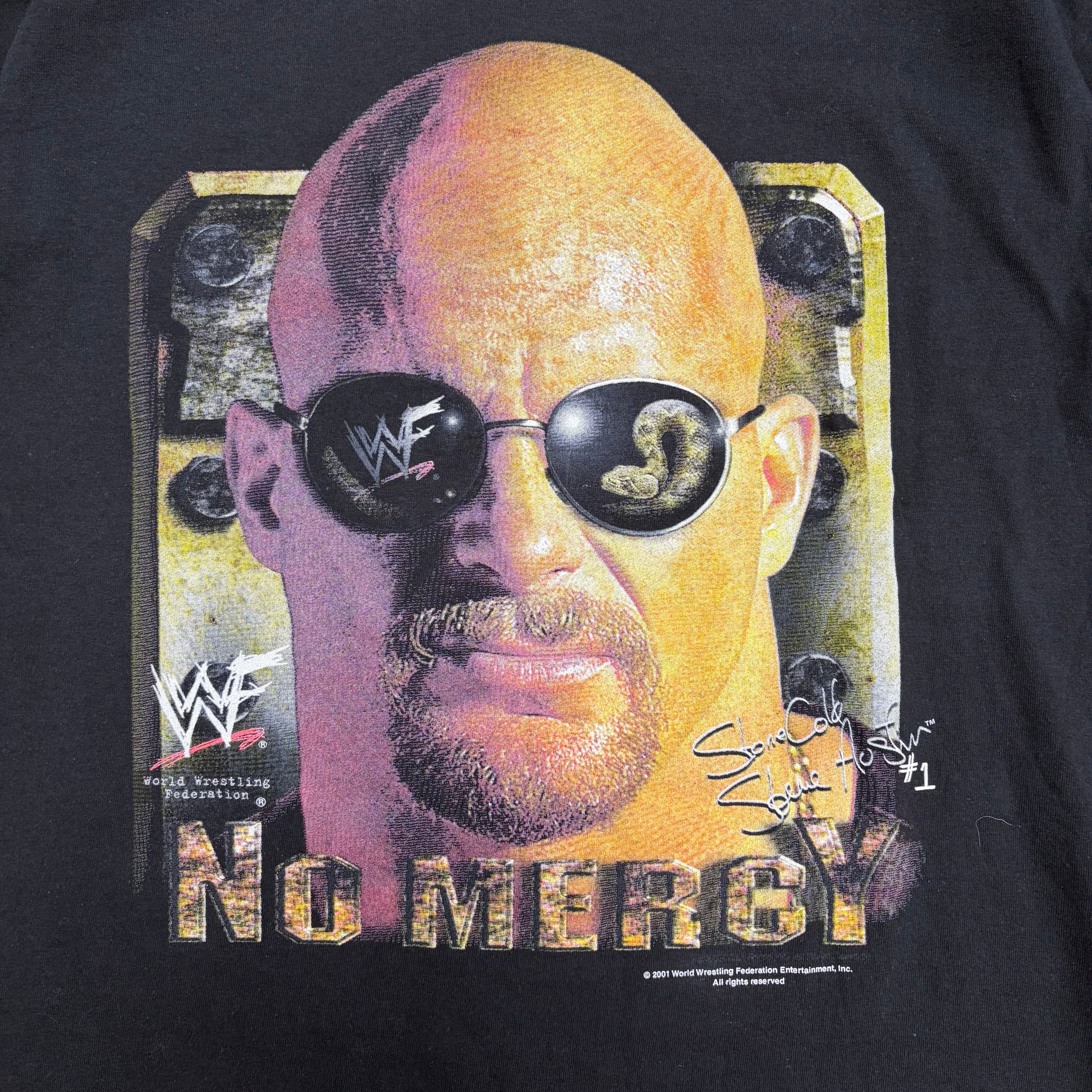 2001 WWF Stone Cold “No Mercy” Tee Black