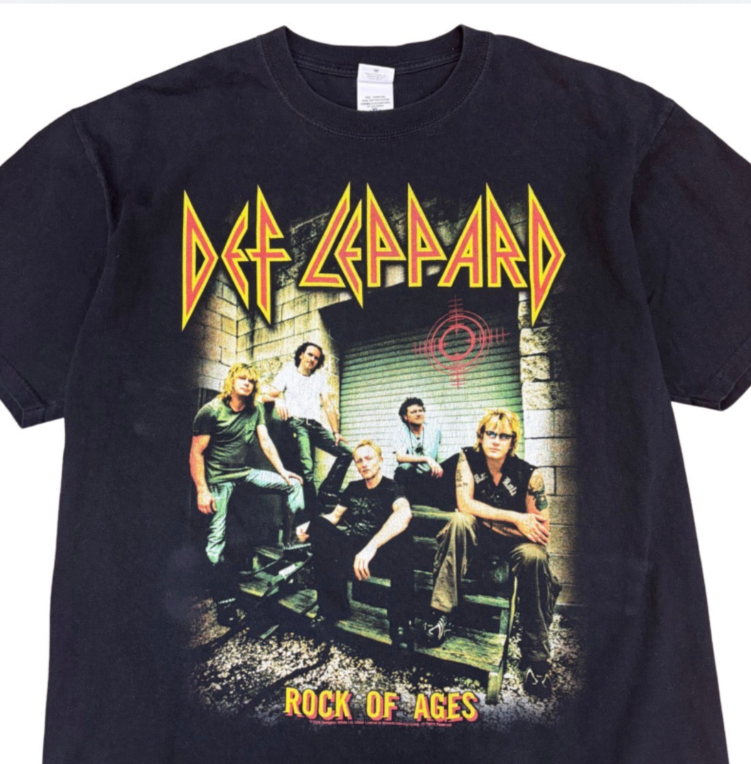 2005 Def Leppard “Rock Of Ages” Tour Tee Black
