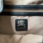 Burberry SuperNova Check Coated Canvas Hobo Bag Brown