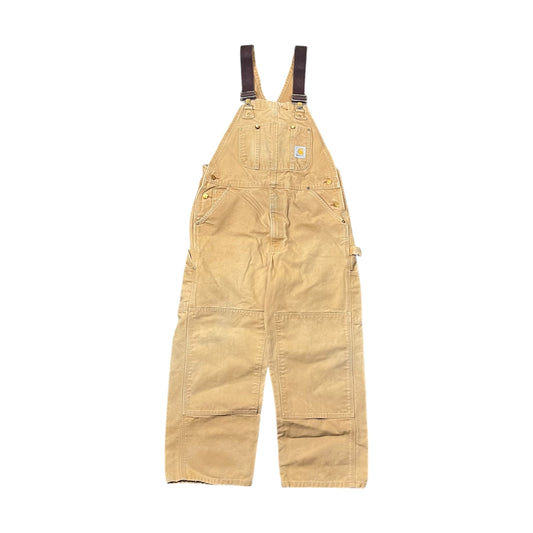 Vintage Carhartt Straight Fit Overalls Washed Tan