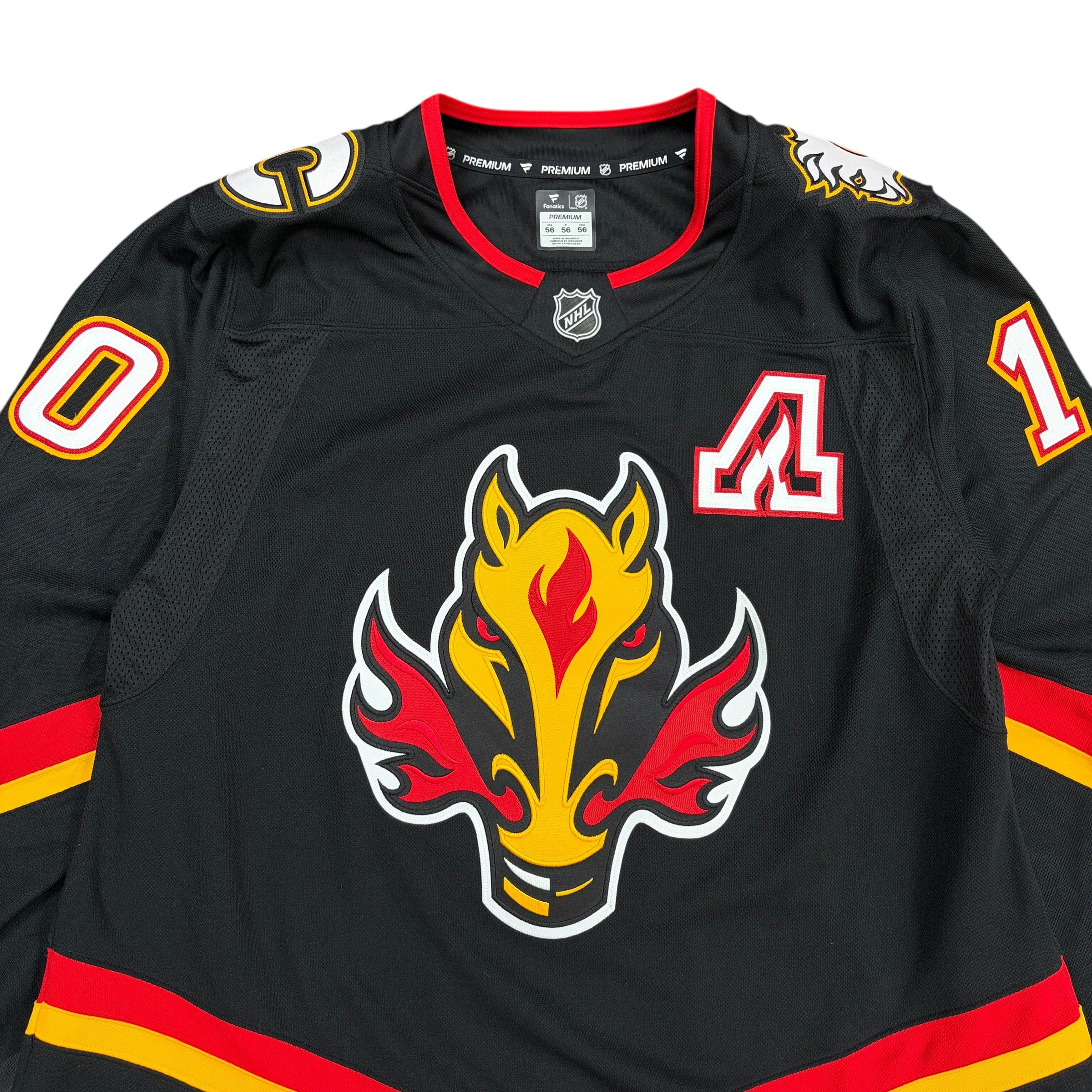 Vintage Fanatics Premium NHL Calgary Flames Johnathan Huberdeau Alternate Jersey