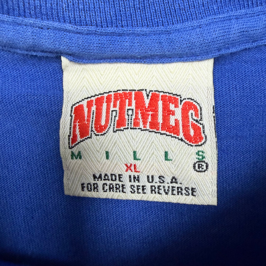 1992 Nutmeg MLB Los Angeles Dodgers Eric Davis Player Stat Tee Royal Blue