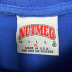 1992 Nutmeg MLB Los Angeles Dodgers Eric Davis Player Stat Tee Royal Blue