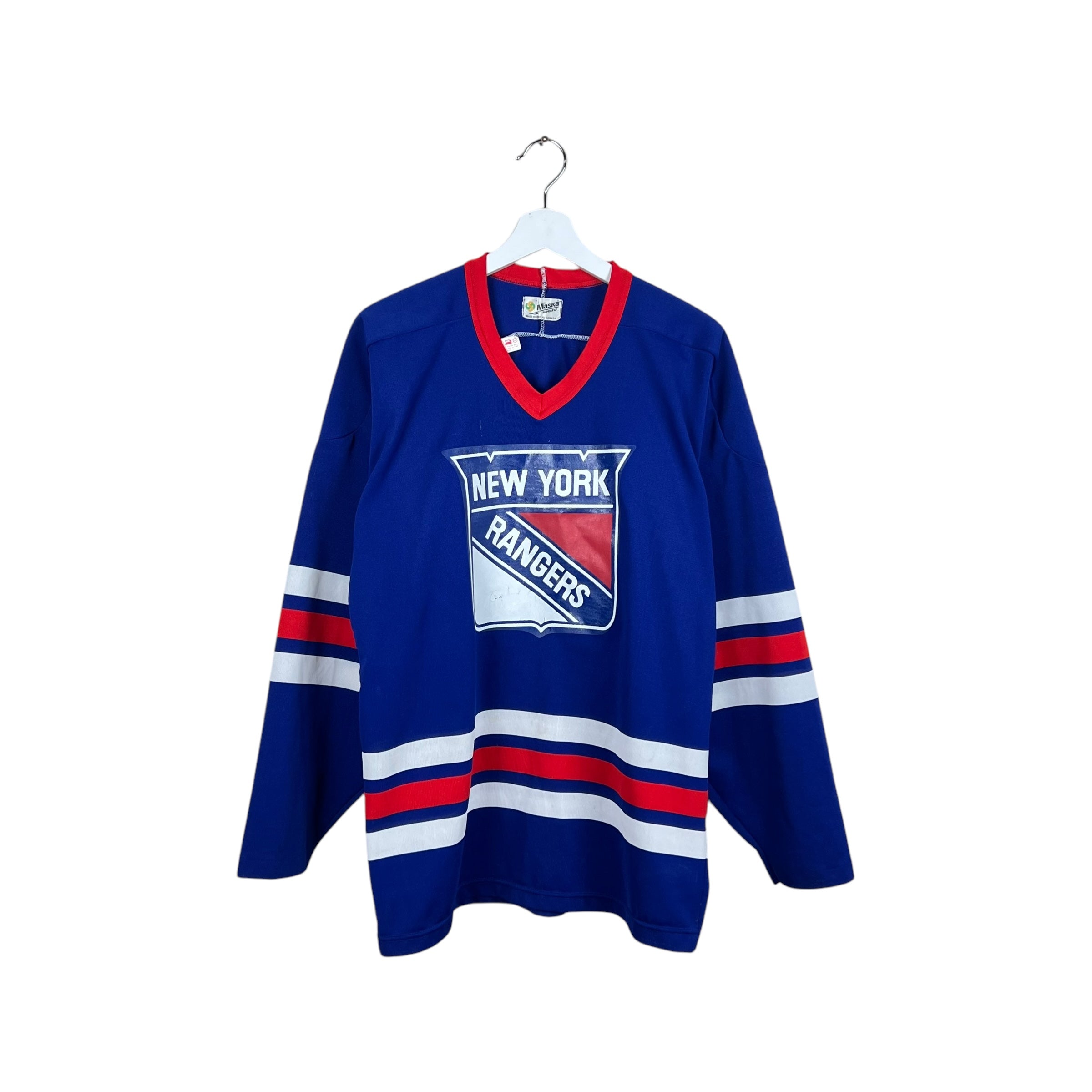Vintage Maska NHL New York Rangers Blank Away Jersey