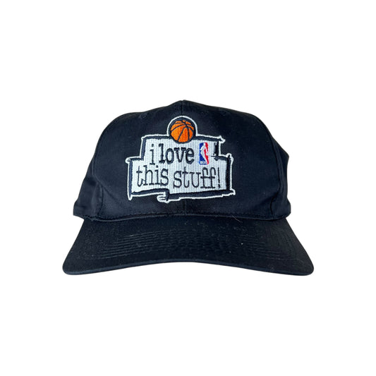 Vintage Starter NBA “I Love This Stuff!” Promo SnapBack Black