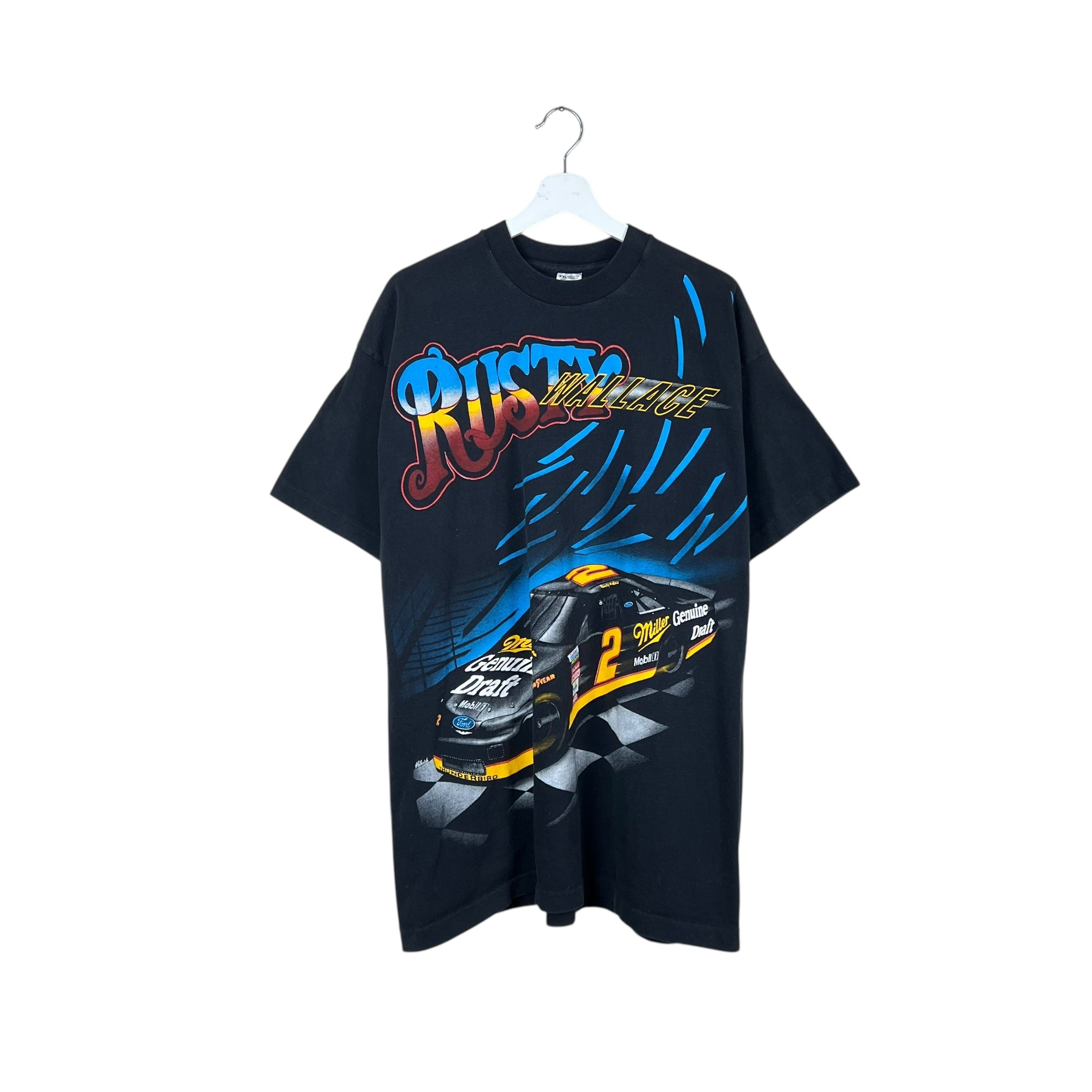 Vintage Rusty Wallace Ford Racing Tee Black