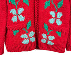 Vintage Flower Print AOP Cowichan Red