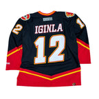 Vintage CCM NHL Calgary Flames Jerome Iginla Alternate Jersey Black