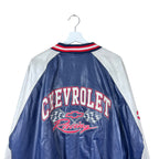 Vintage Steve & Barry’s Chevrolet Racing Varsity Leather Jacket Navy