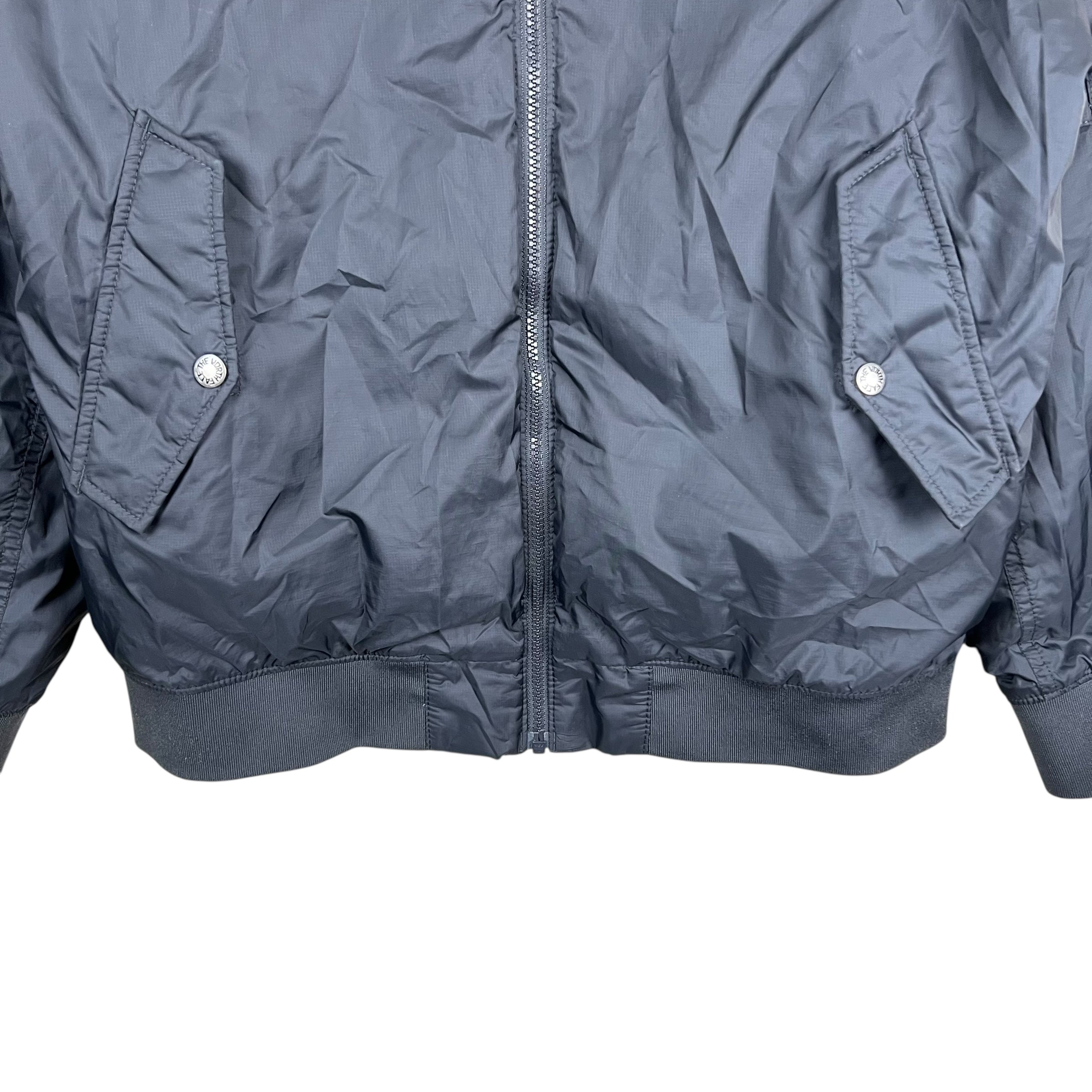 Vintage North Face Bomber Jacket Dark Grey