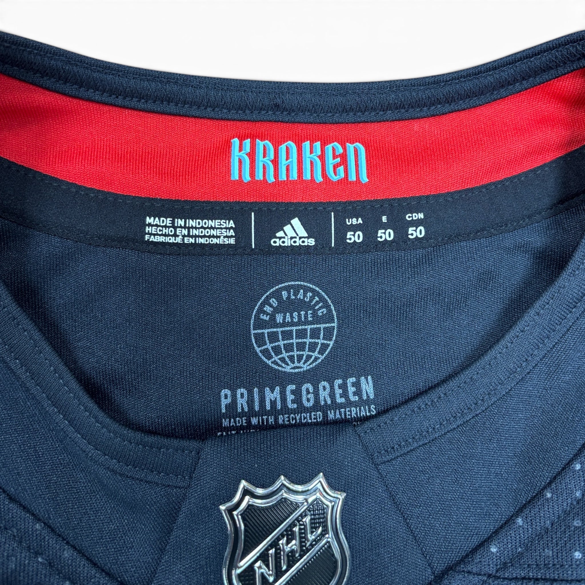 Vintage Adidas NHL Seattle Kraken Blank Home Jersey Navy