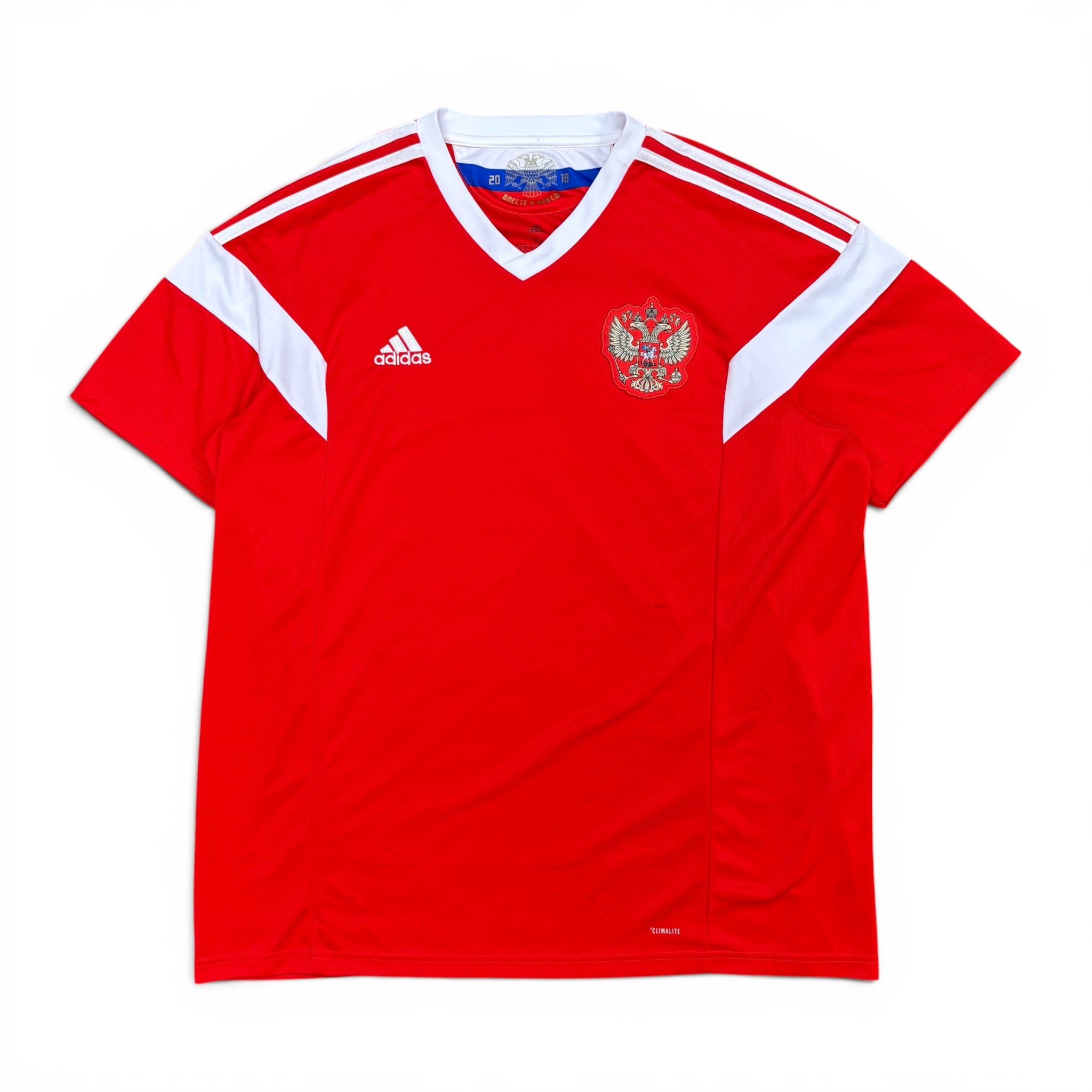 2018 Adidas Russia Blank Home Jersey