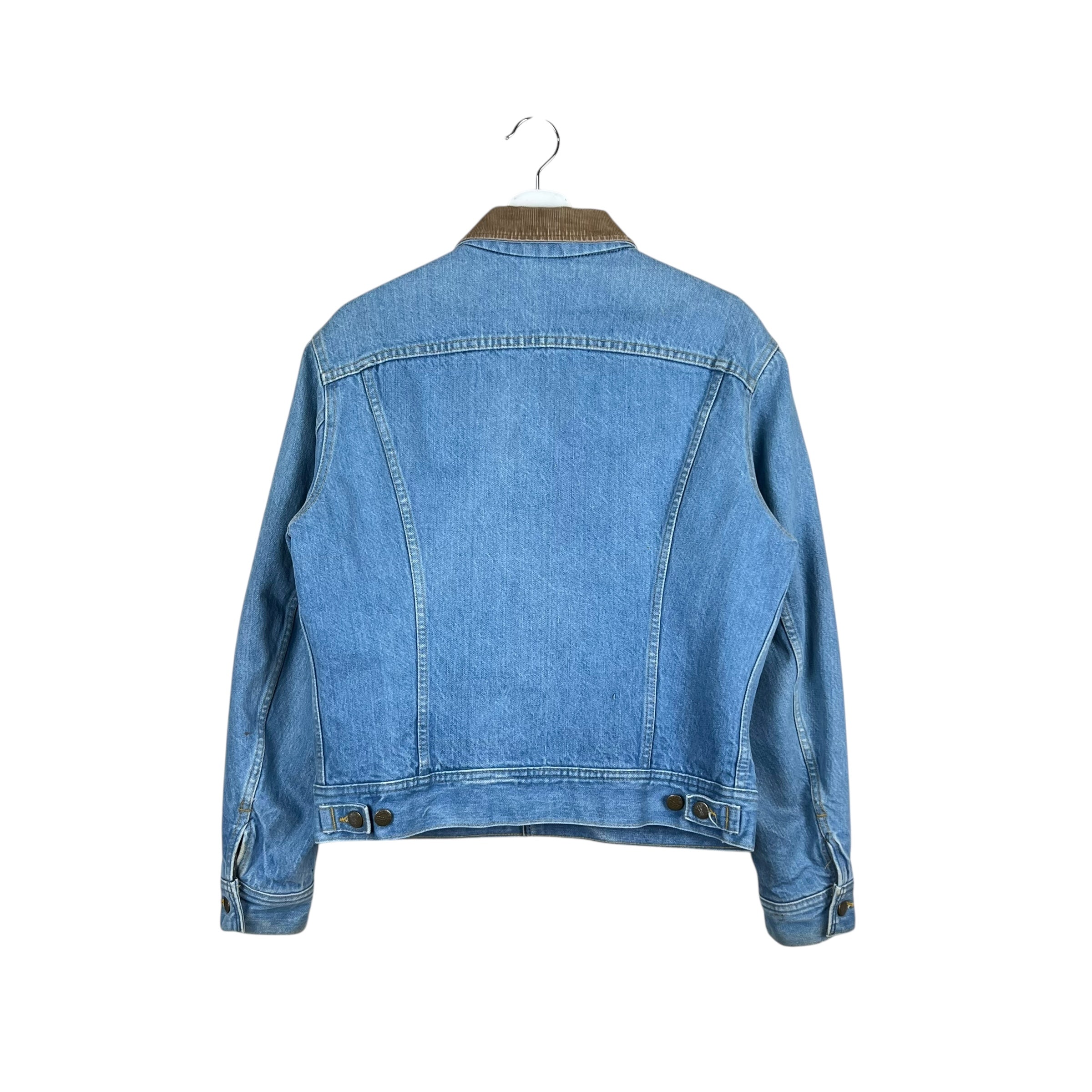 Vintage Lee Rider Blanket Lined Denim Jacket Mid Wash