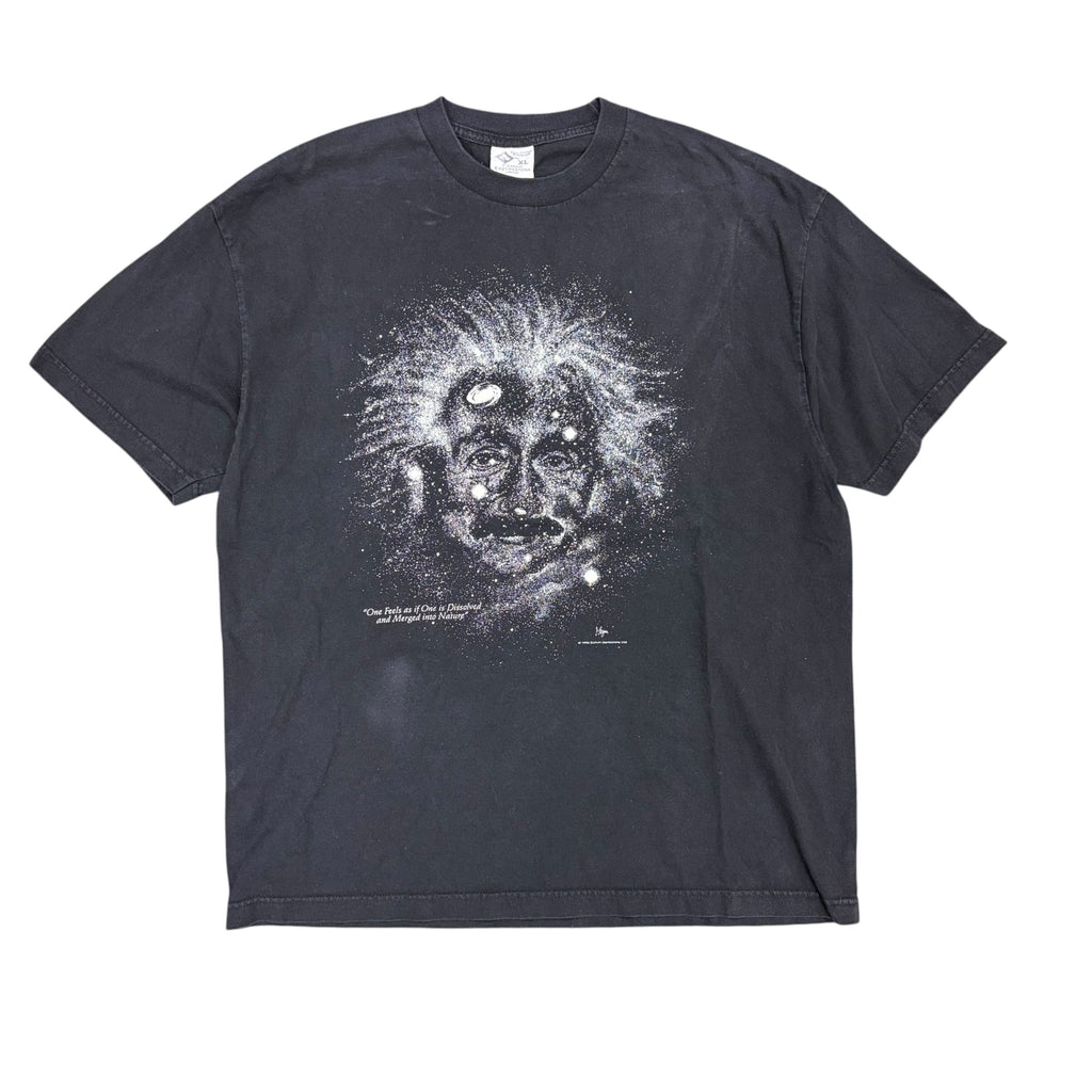 1993 Albert Einstein Glow in The Dark Tee Black