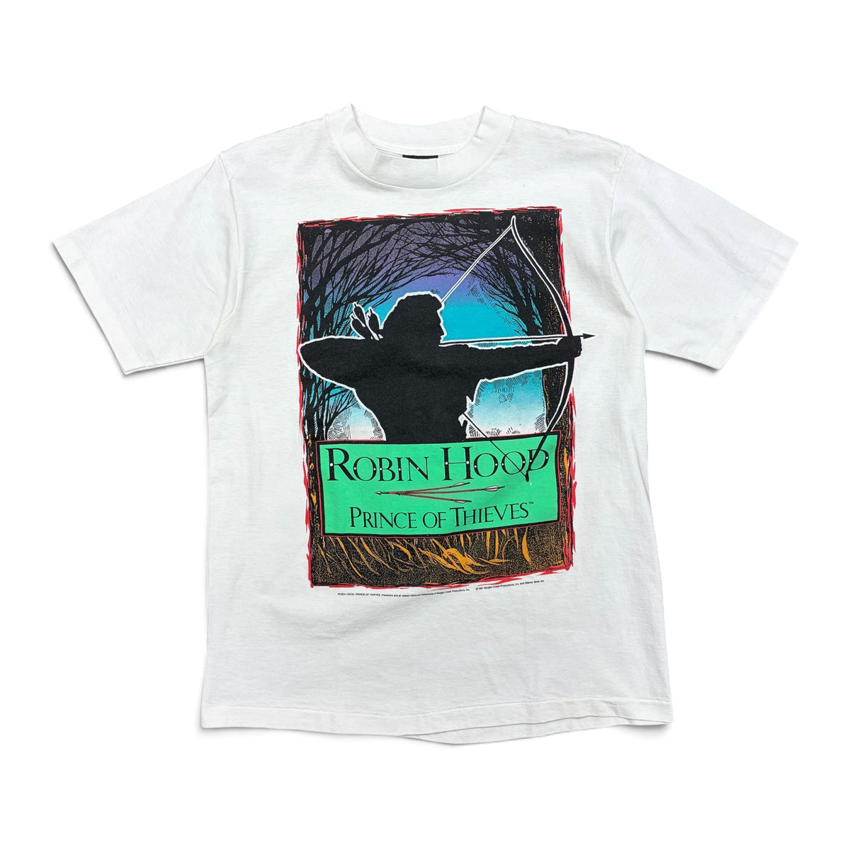 1991 Changes Robin Hood Prince of Thieves Movie Promo Tee White