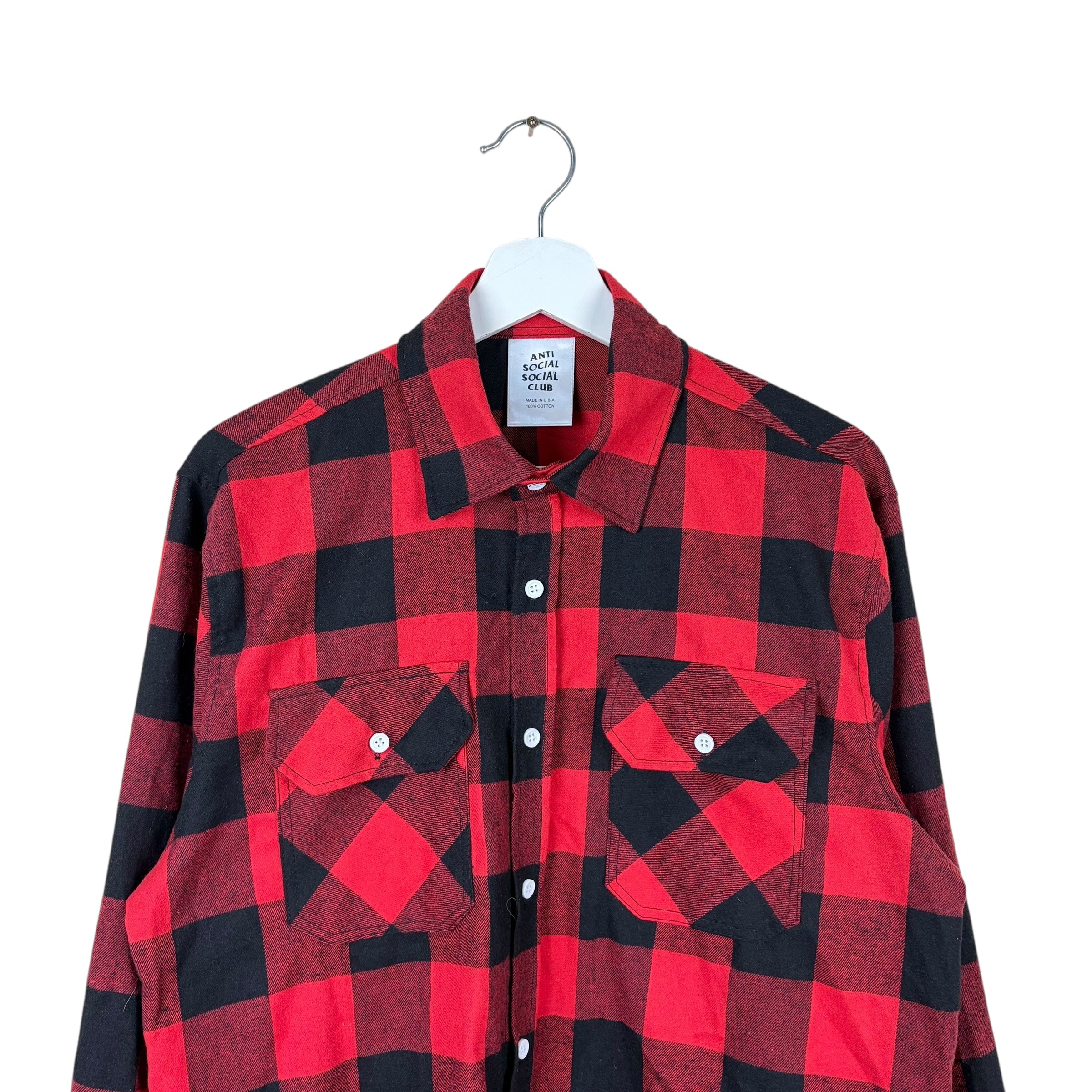 Anti Social Social Club Flannel Black/Red