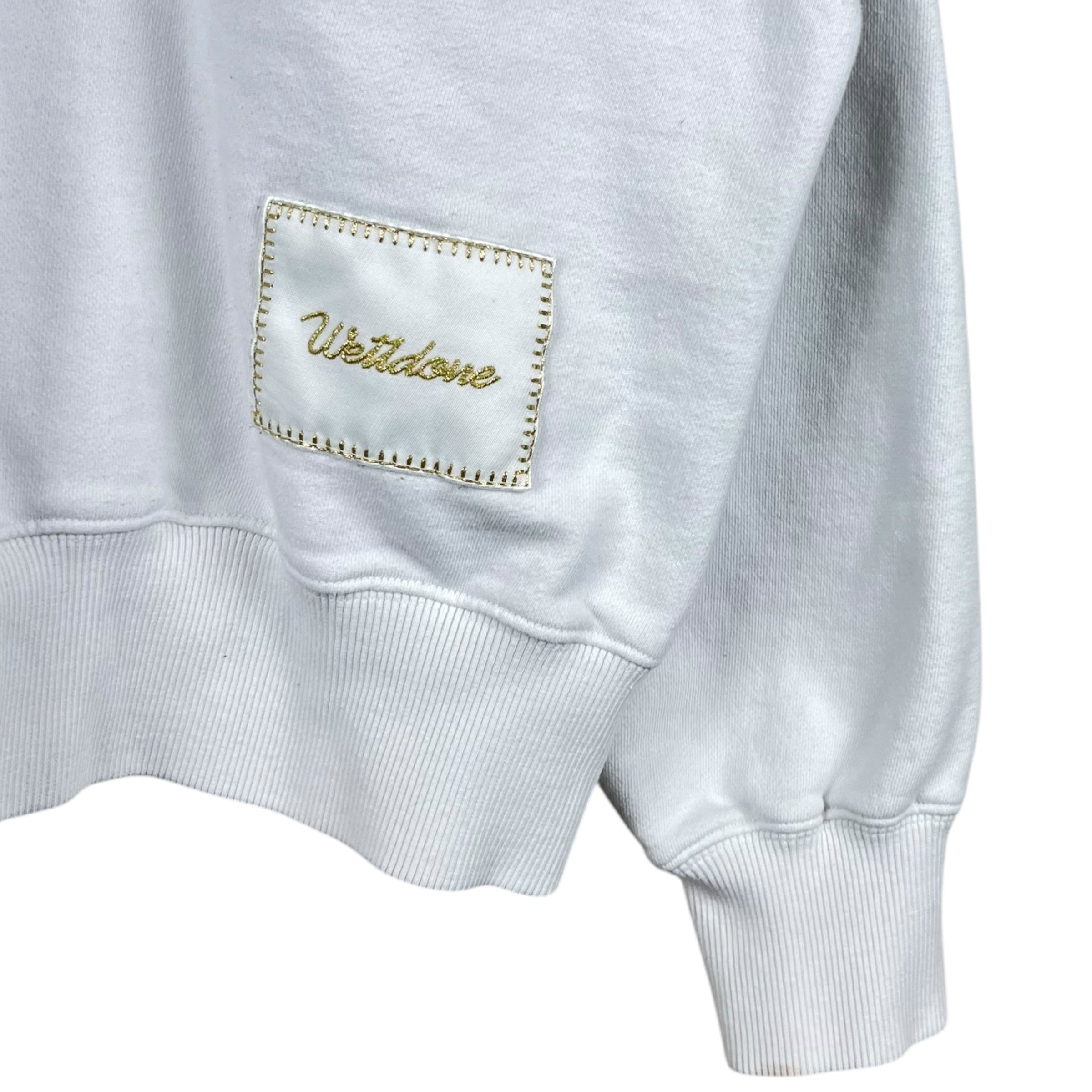 We11done Graffiti Patch Crewneck White