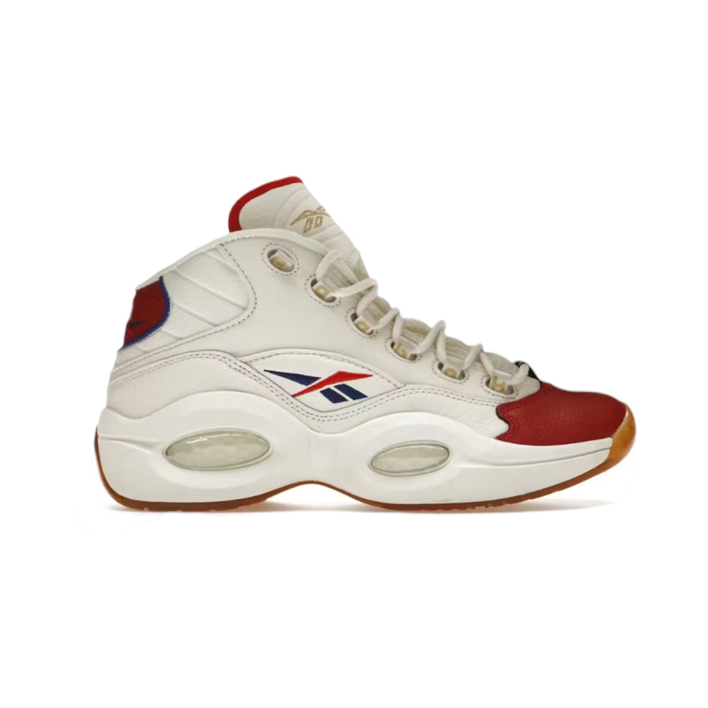 Reebok Question Mid White Red Blue