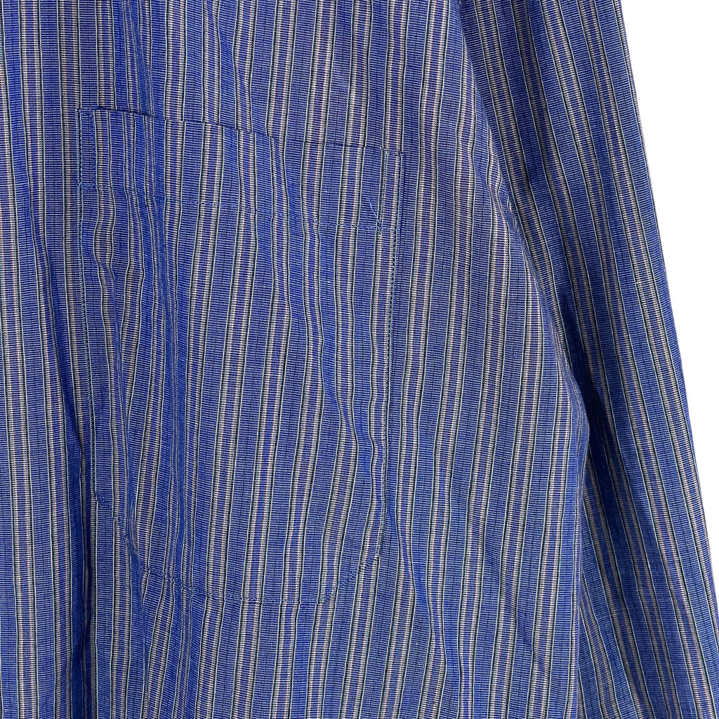 Christian Dior Striped Dress Shirt Blue