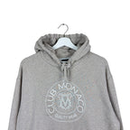 Vintage Club Monaco Crest Logo Hoodie Cream
