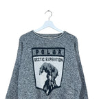 Vintage Club International Arctic Expedition Graphic Knit Grey