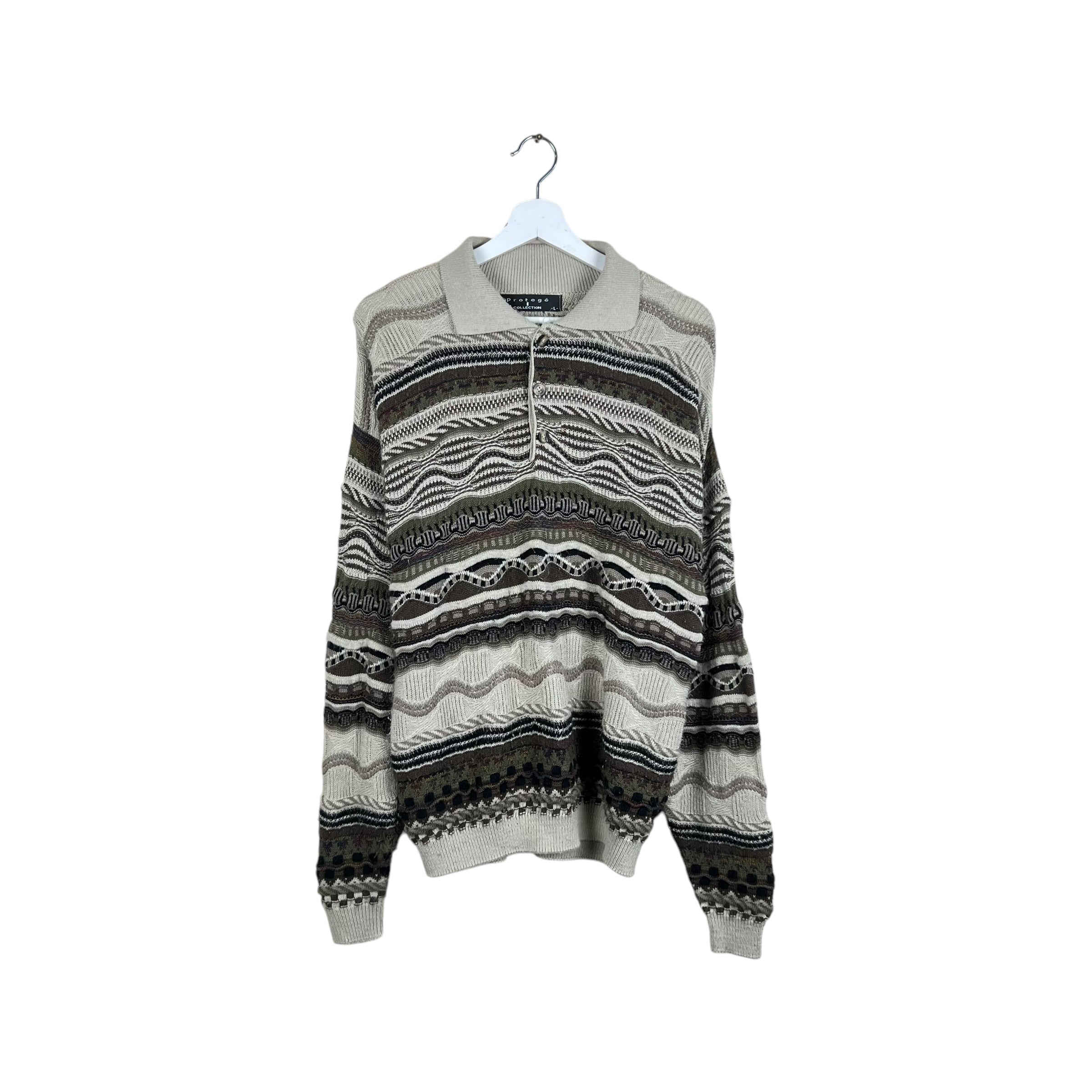Vintage Protege Collection Polo Knit 3D Multi