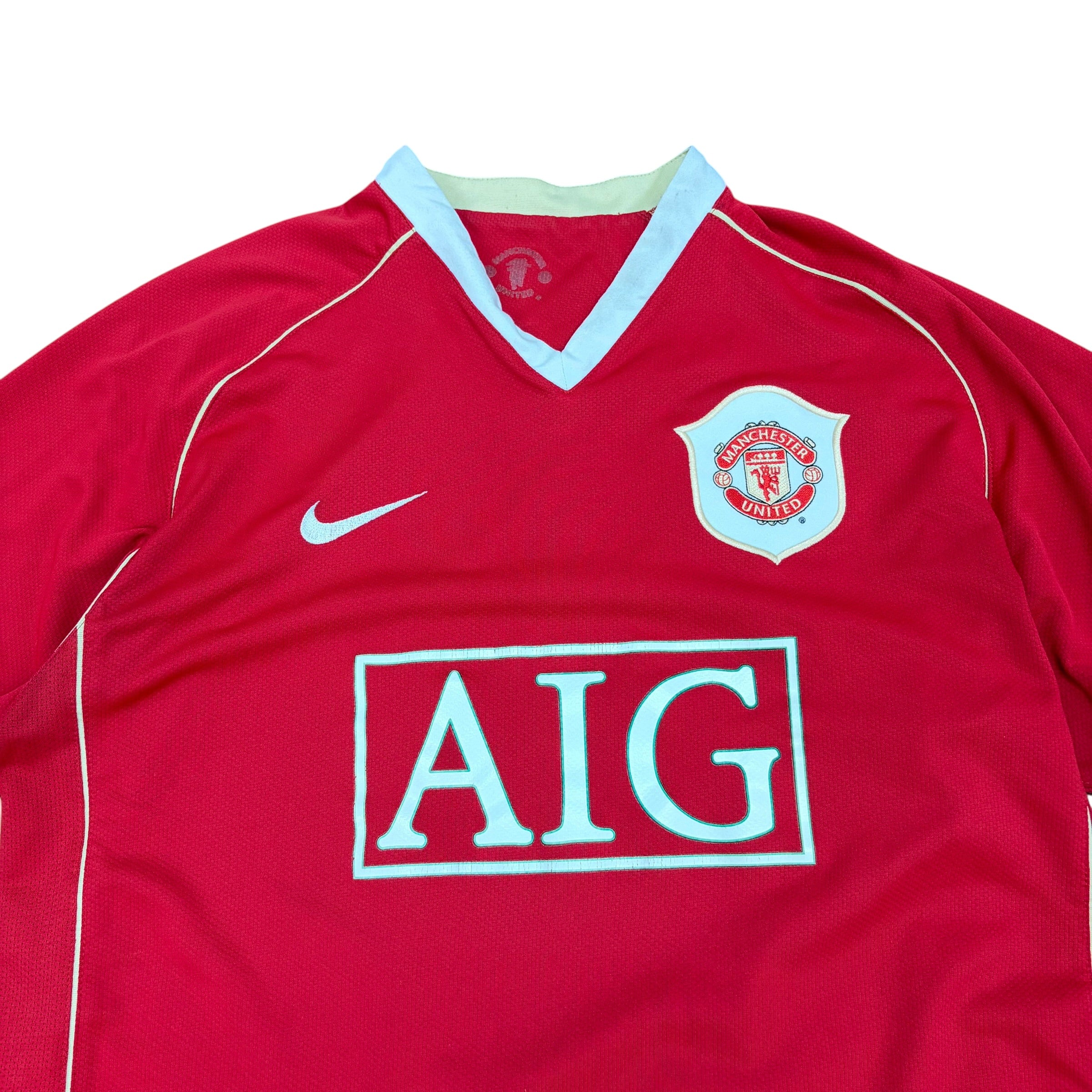 2007 Nike Manchester United Blank Home Jersey