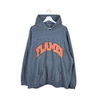 Vintage NHL Calgary Flames Fleece Embroidered Hoodie Grey