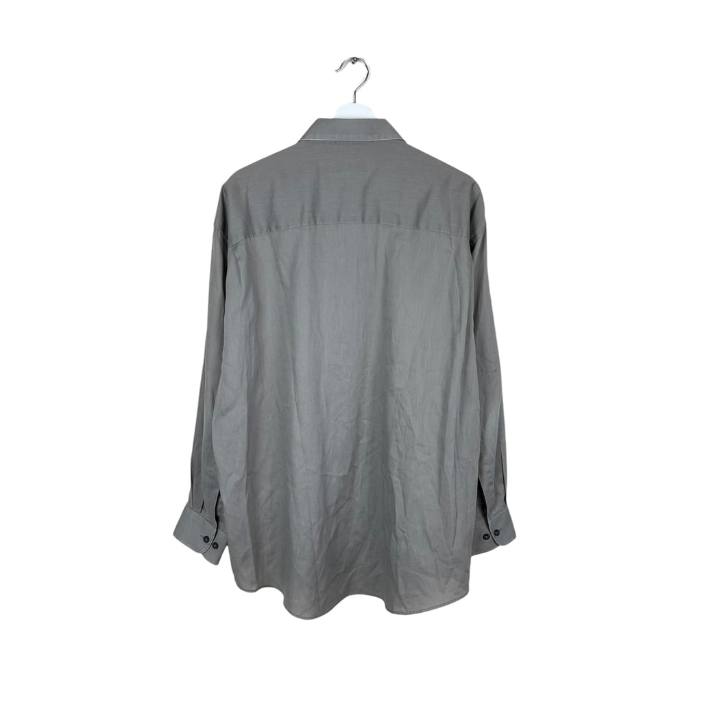 Yves Saint Laurent Single Pocket Button Up Grey