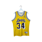Vintage 90’s Champion NBA Los Angeles Lakers Shaquille O’Neal Home Jersey