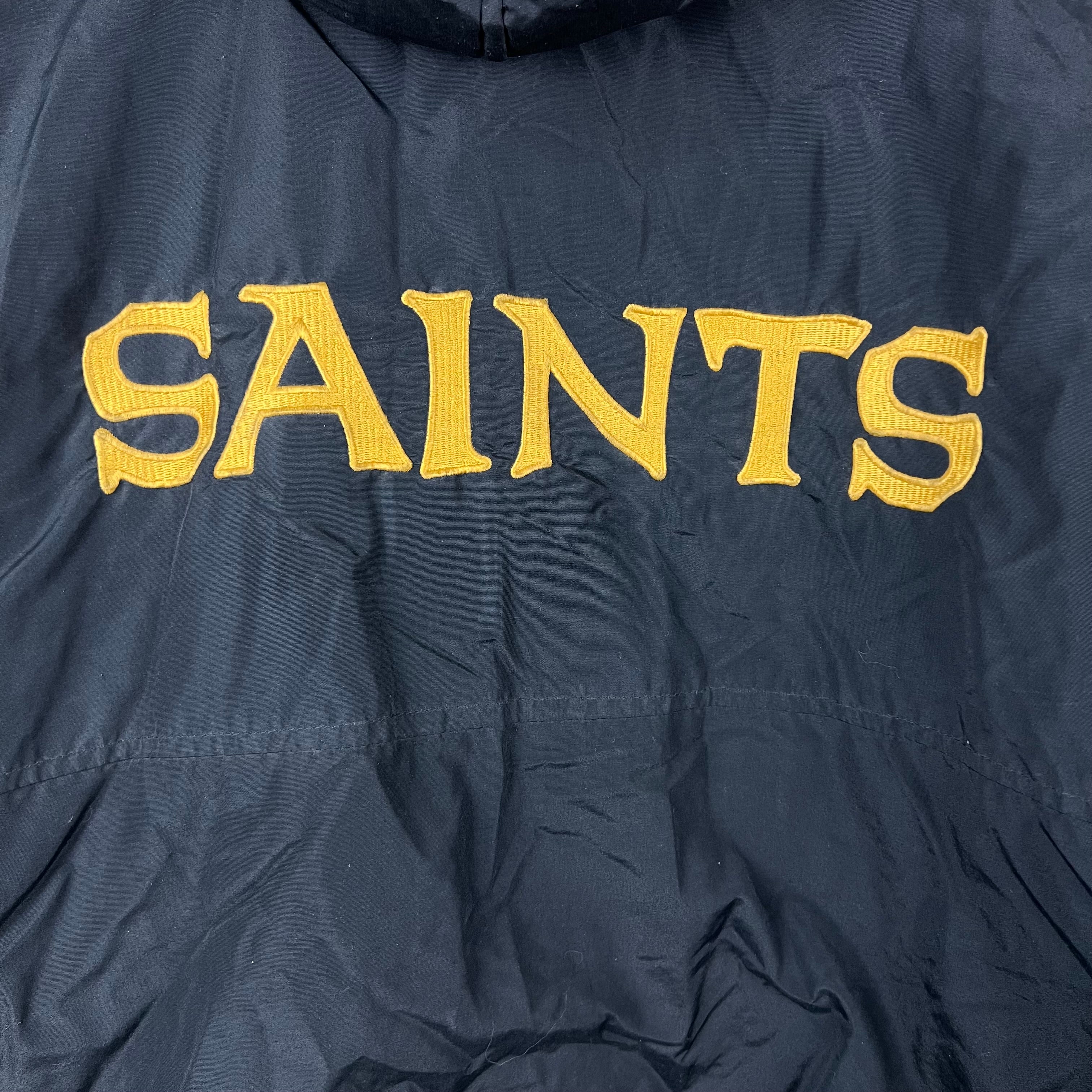 Vintage Starter NFL New Orleans Saints Puffer Jacket Black