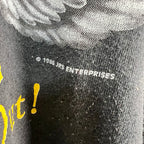 1986 “Kill ‘Em All! Let God Sort ‘Em Out!” Skull Tee Faded Black