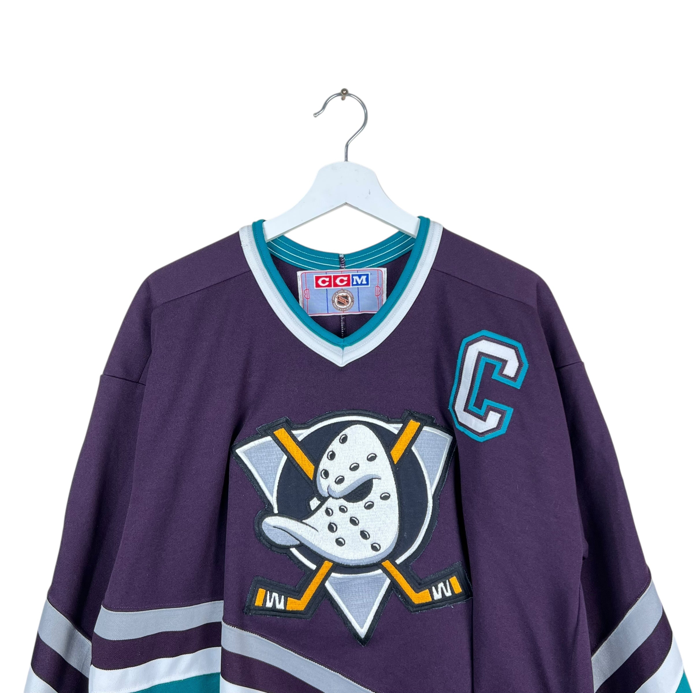 Vintage CCM NHL Anaheim Mighty Ducks Paul Kariya Away Jersey