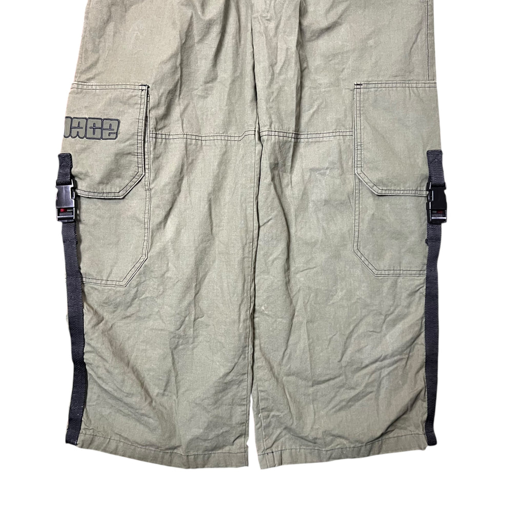 Vintage Menace Jeans Wide Cargo Pants Olive