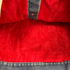 Vintage Quilt Lined Button Up Jacket Medium Wash