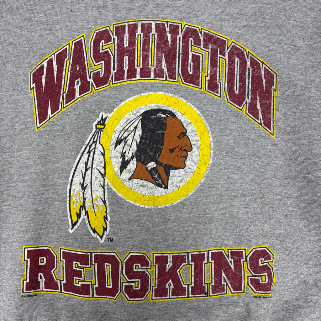 1998 Lee Sport NFL Washington Redskins Arch Logo Crewneck Grey