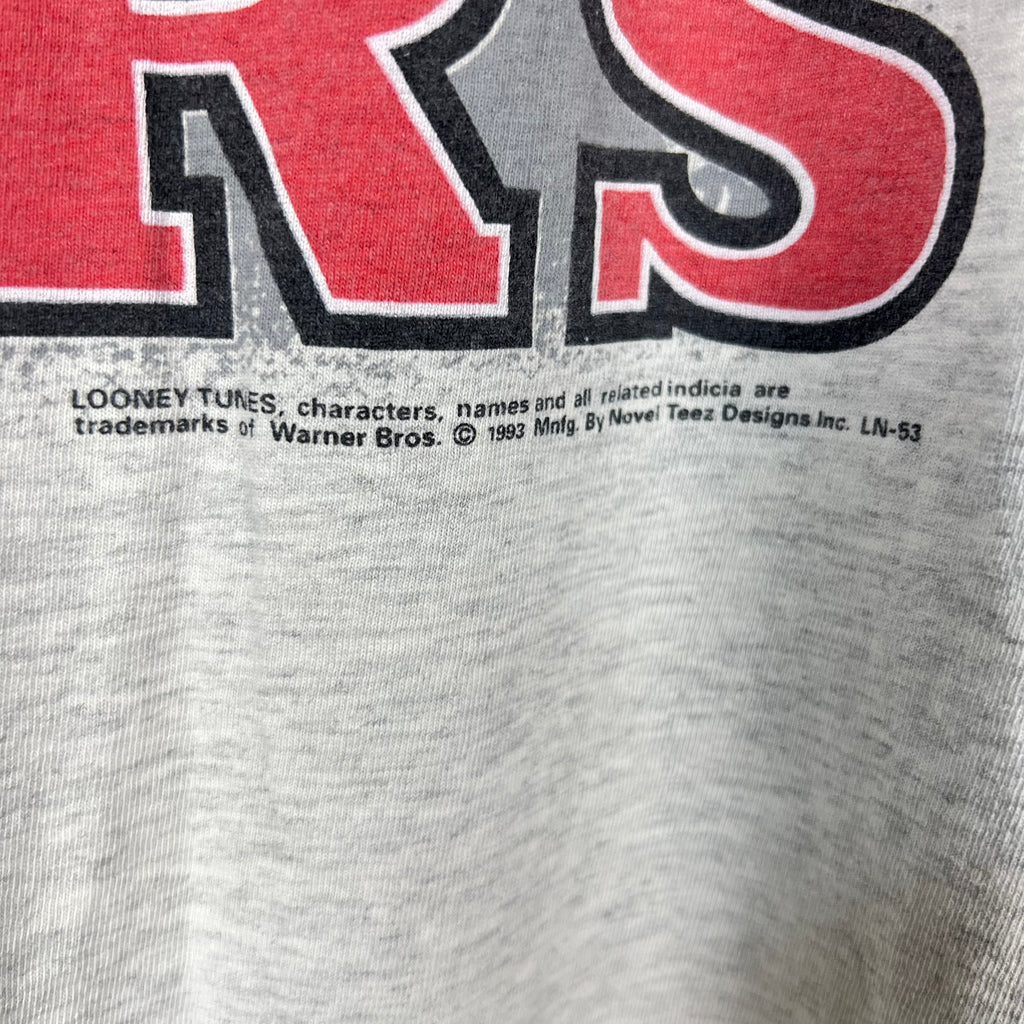 1991 Marvin The Martian University of Mars Basketball Tee Heather Grey