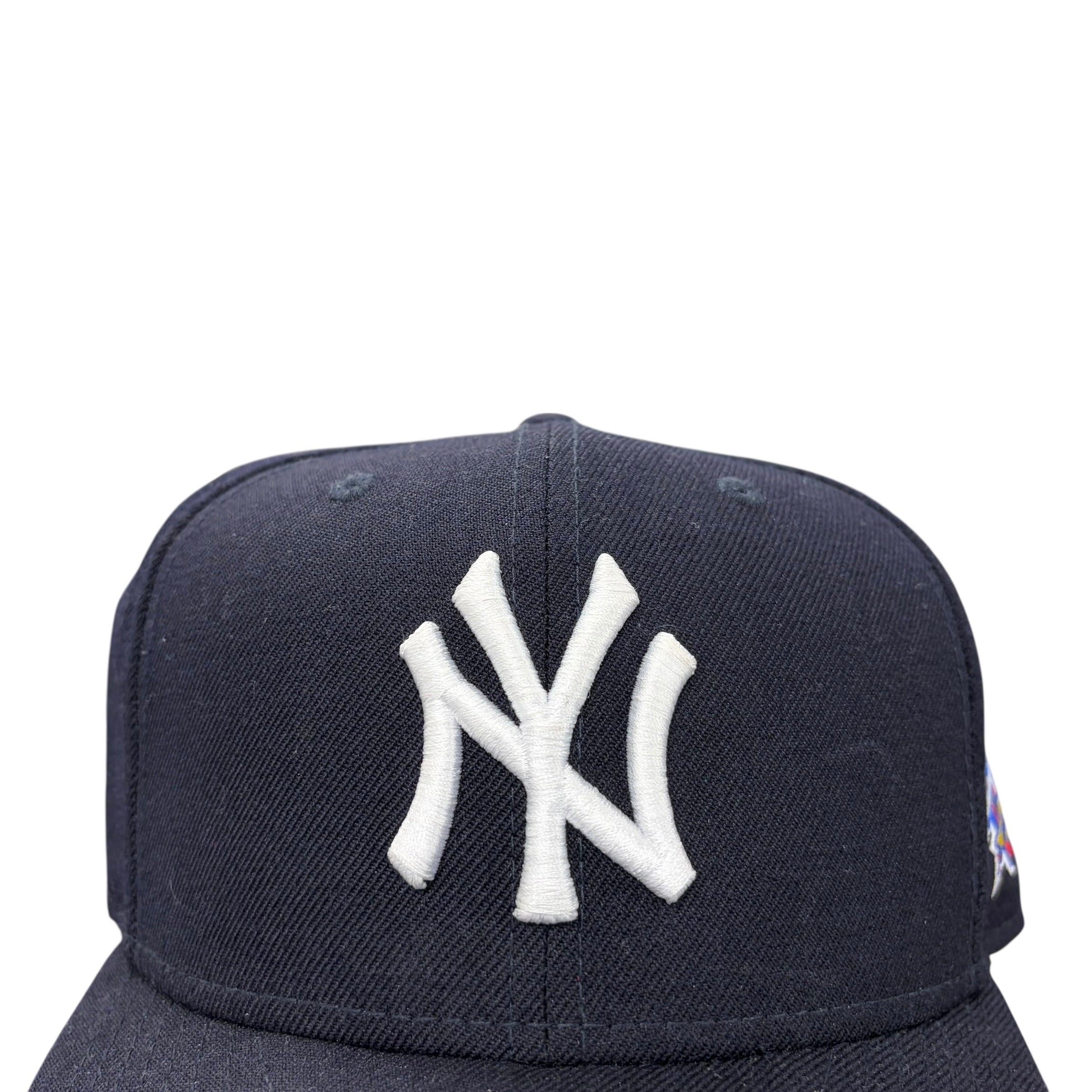 Vintage New Era Cooperstown Collection MLB New York Yankees Logo Fitted Navy